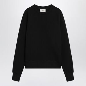Ami Paris Men's Black Ami De Coeur Crewneck Sweatshirt